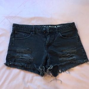 Black Jean shorts size 7